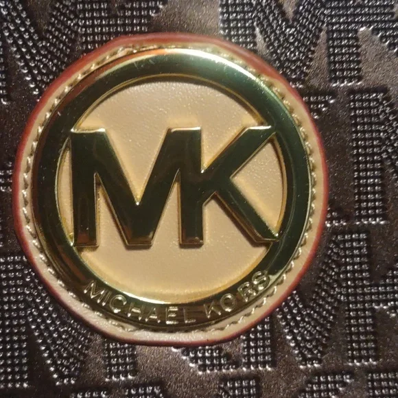 Michael Kors Brown Jet Setter Unique Tote Metallic Brown Bag - Picture 2 of 16